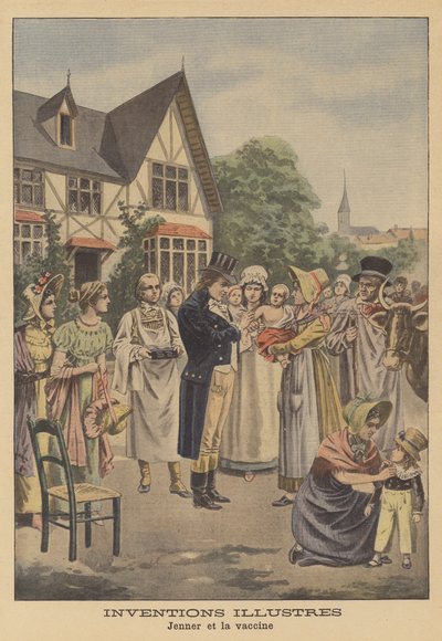Il vaccino contro il vaiolo di Edward Jenner da French School